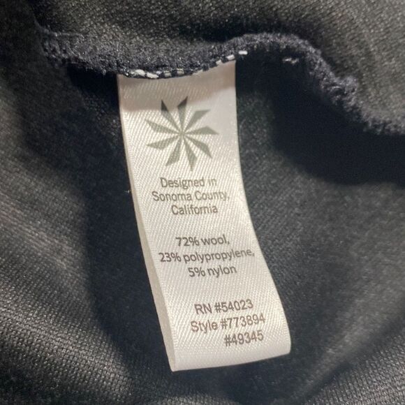 Athleta Merino Wool Camber Cowl Neck A-Line Long Sleeve Dress, BLACK SIZE XS - Picture 9 of 9